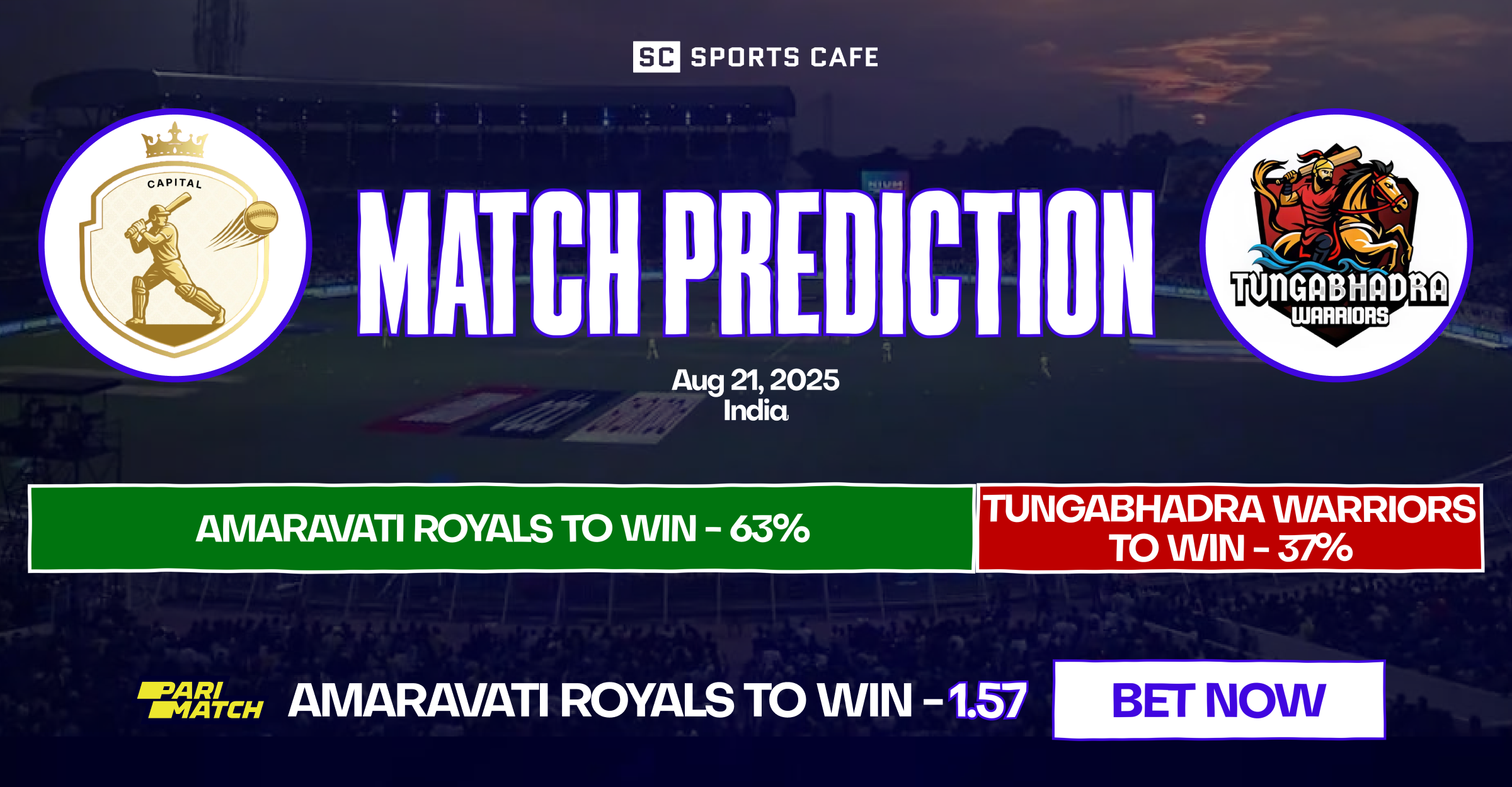 Amaravati Royals vs Tungabhadra Warriors